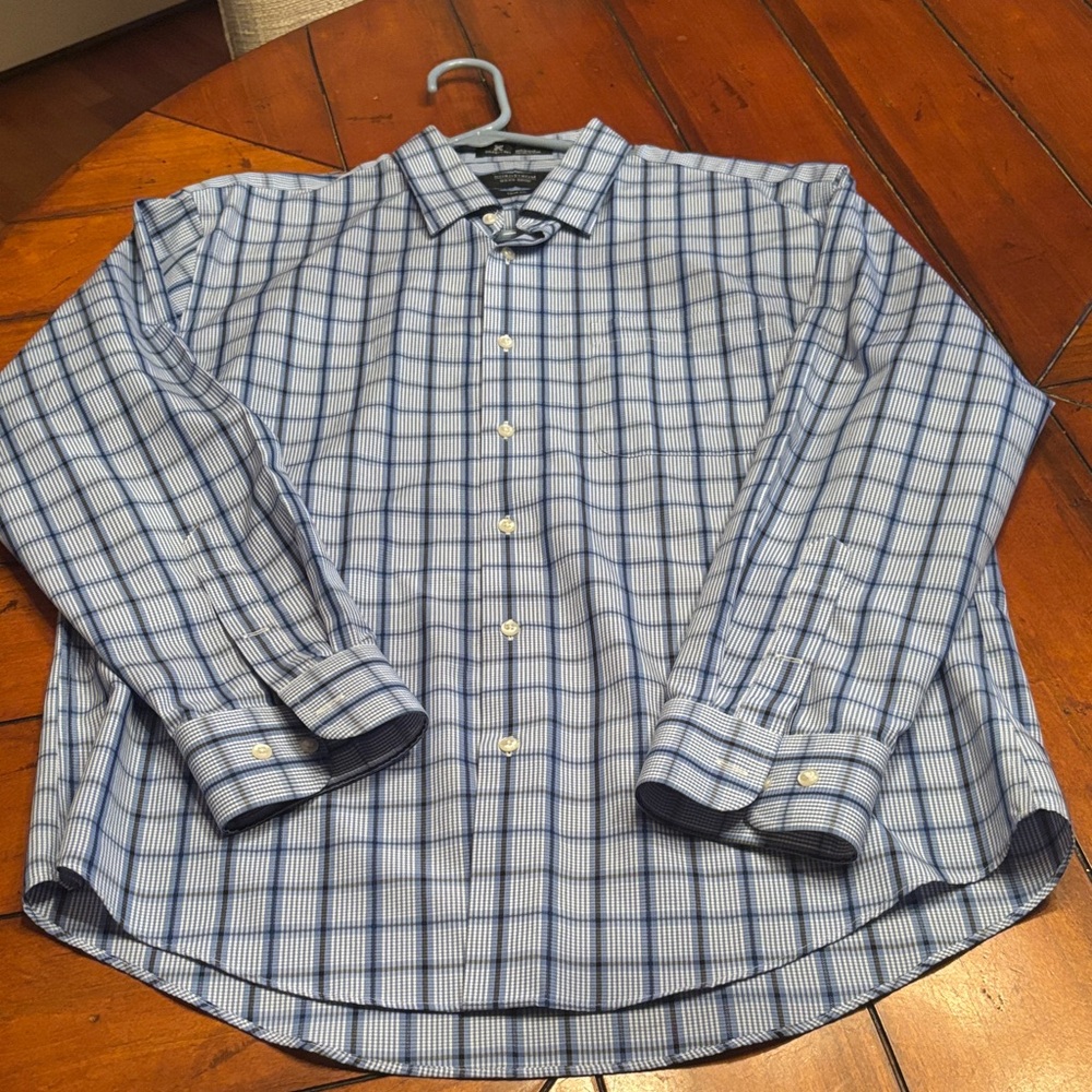 Nordstrom Men's Blue Checkered Shirt
